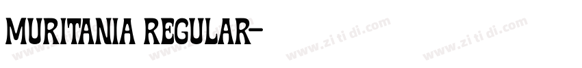 Muritania Regular字体转换 Muritania Regular字体转换